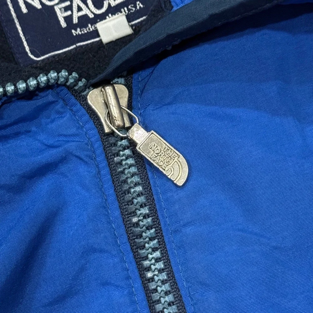 Vintage 80s The North Face Fleece Lined Bomber Jacket Made in USA Mens L Winter